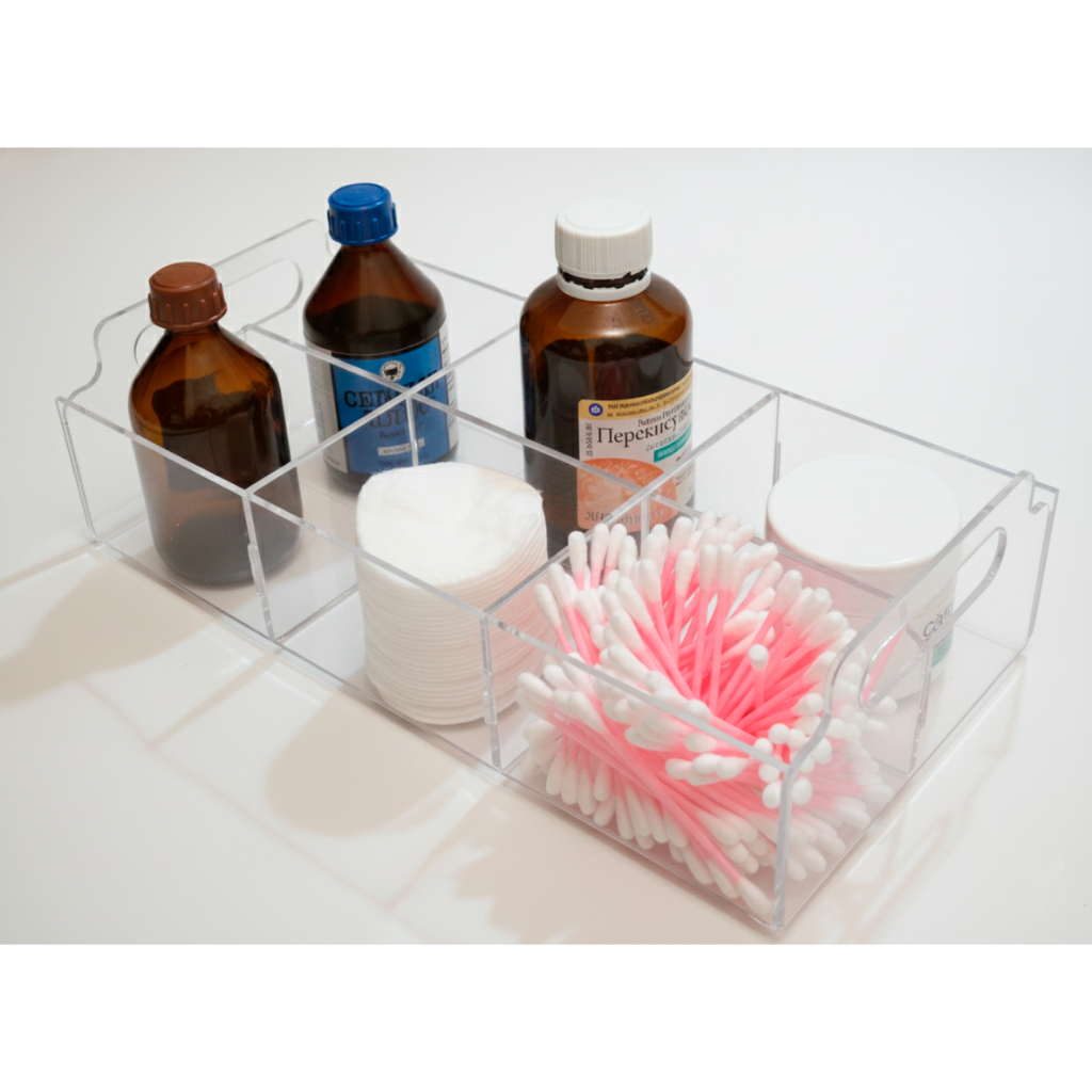 Bandeja Acrilico Armazenamento Acessórios Instrumentos Manicure Decoração Cosmético Joias Design Moderno