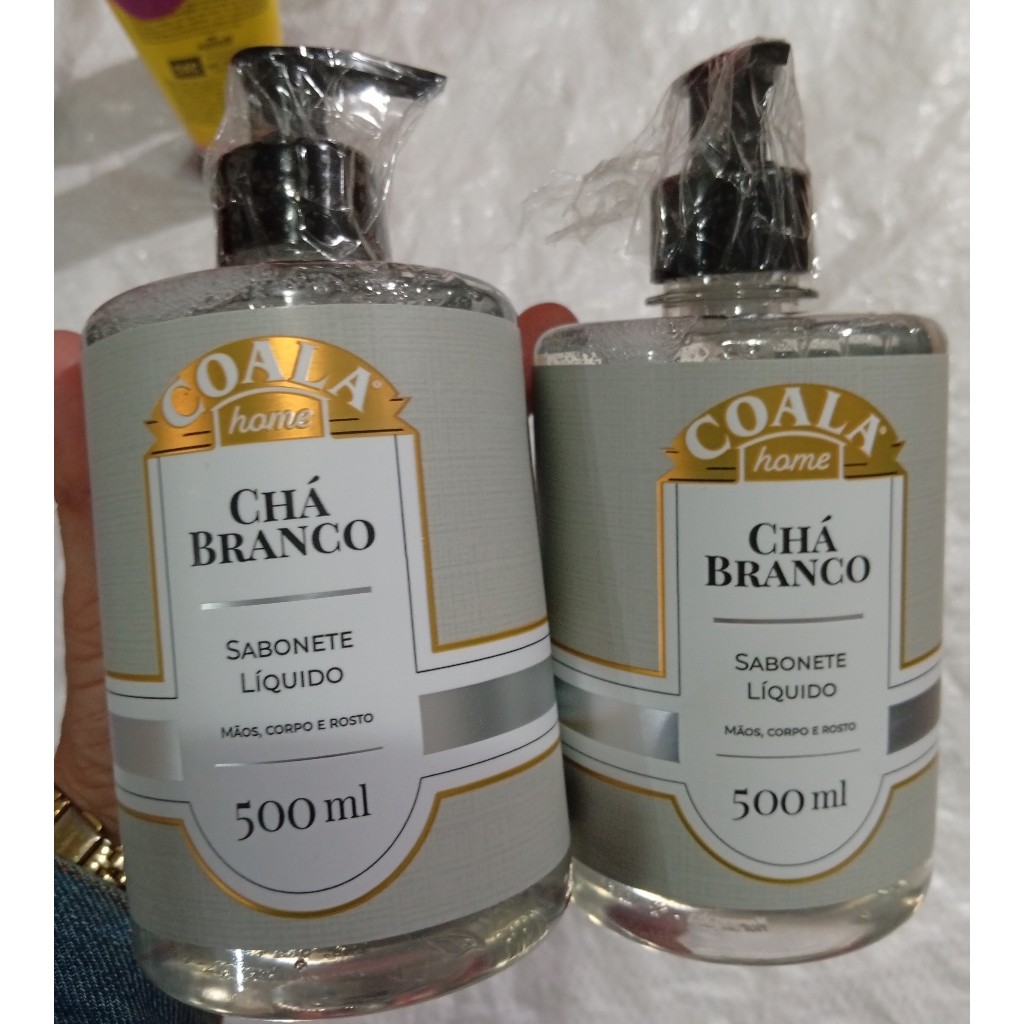 KIT 2 SABONETES LÍQUIDOS COALA HOME CHÁ BRANCO 500ML