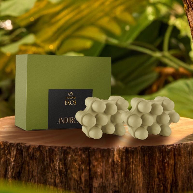 Sabonete em Barra Massageador Puro Vegetal Ekos Andiroba 2x 100 g