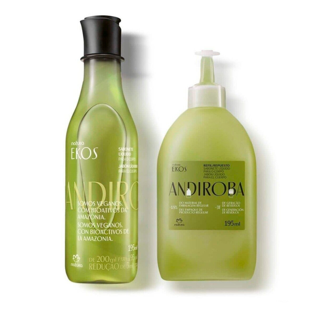 Natura Ekos Andiroba Sabonete Líquido 195ml | Blinda e Proteje a Pele Contra Danos