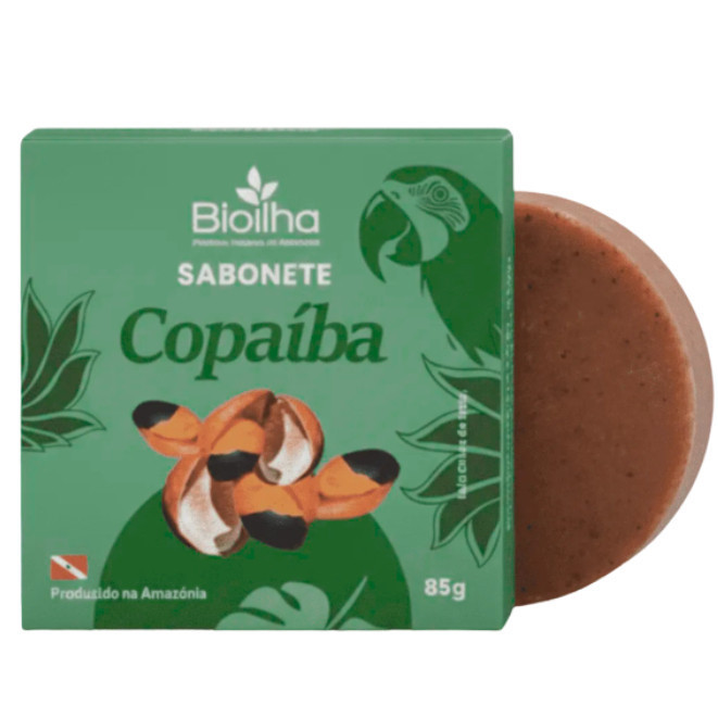 Sabonete Esfoliante Copaíba & Andiroba | Foliculite, Acne e Controle de Oleosidade | Bioilha