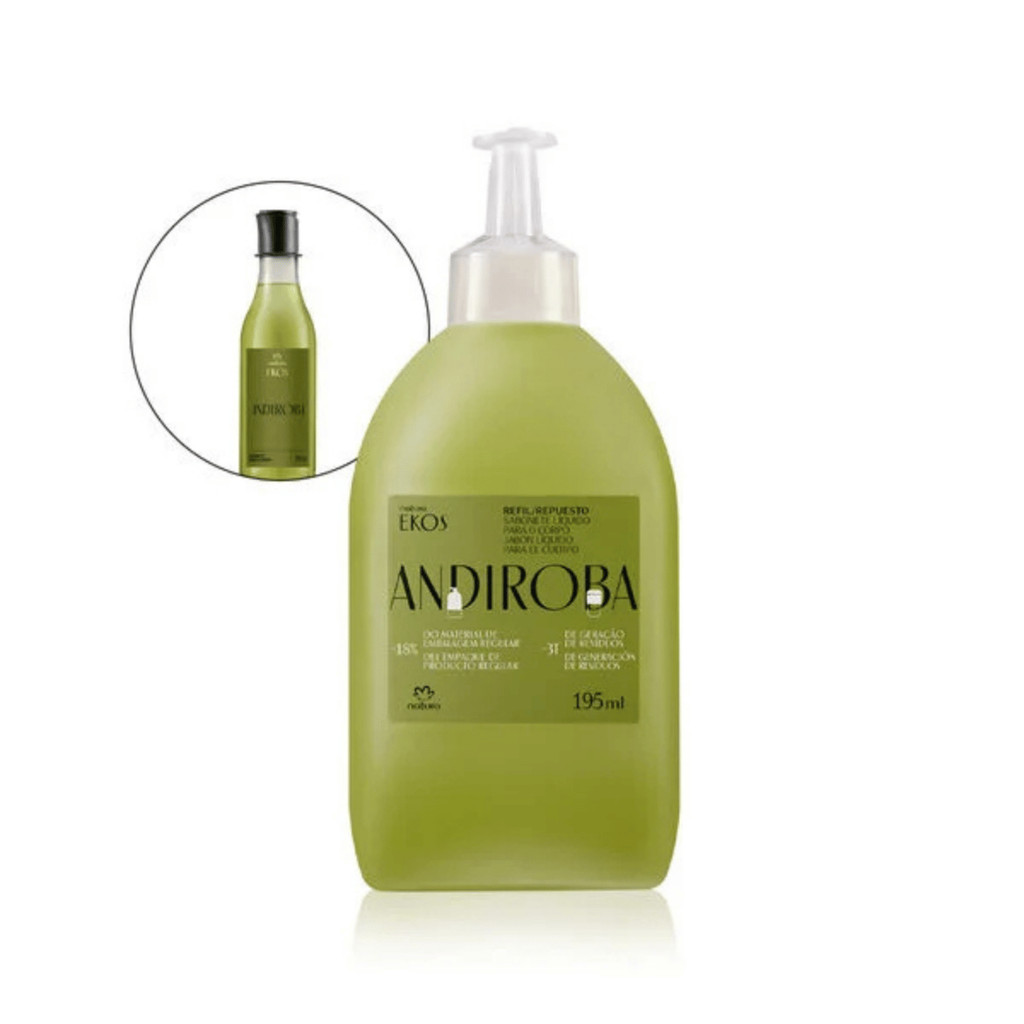 Ekos refil Sabonete liquido gel Andiroba 195ml