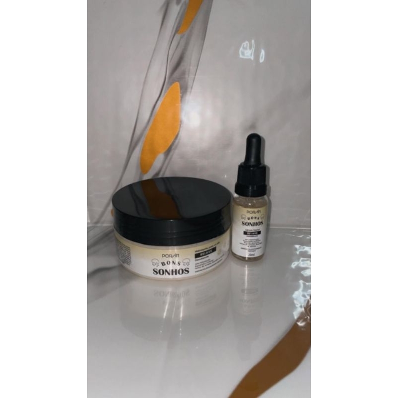 Kit com Sérum facial & Hidratante para os pés Bons sonhos relaxe