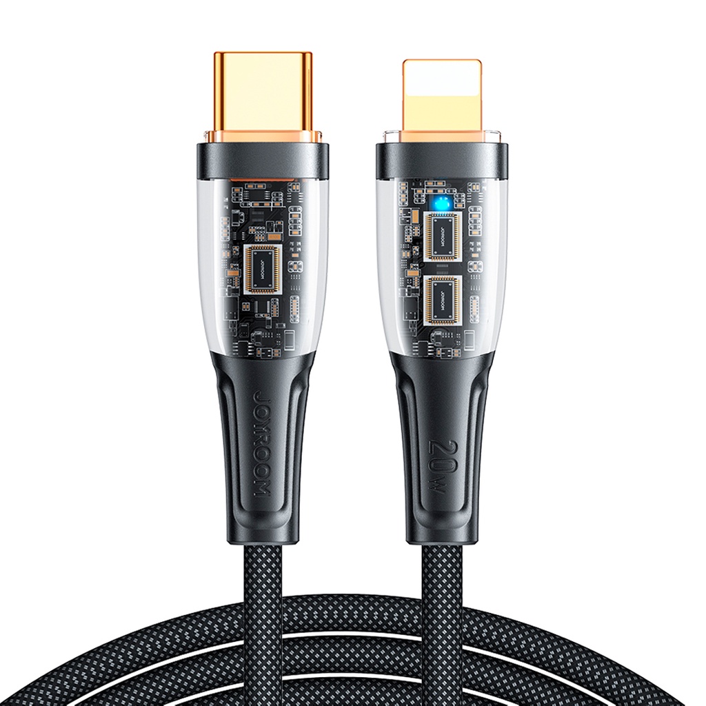 Cabo Lightning Para Usb C 20W Carregador 1,2m Preto Joyroom