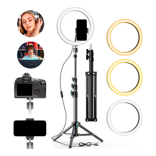 Iluminador LED Profissional Ring Light 26cm High Ligh Iluminação Luz Tiktok