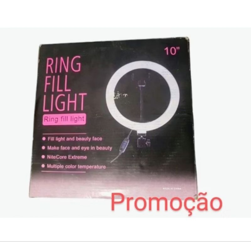 📸 Ring Light de Mesa 10 Polegadas – Iluminação Profissional para Vídeos, Lives e Maquiagem! Ref 6004