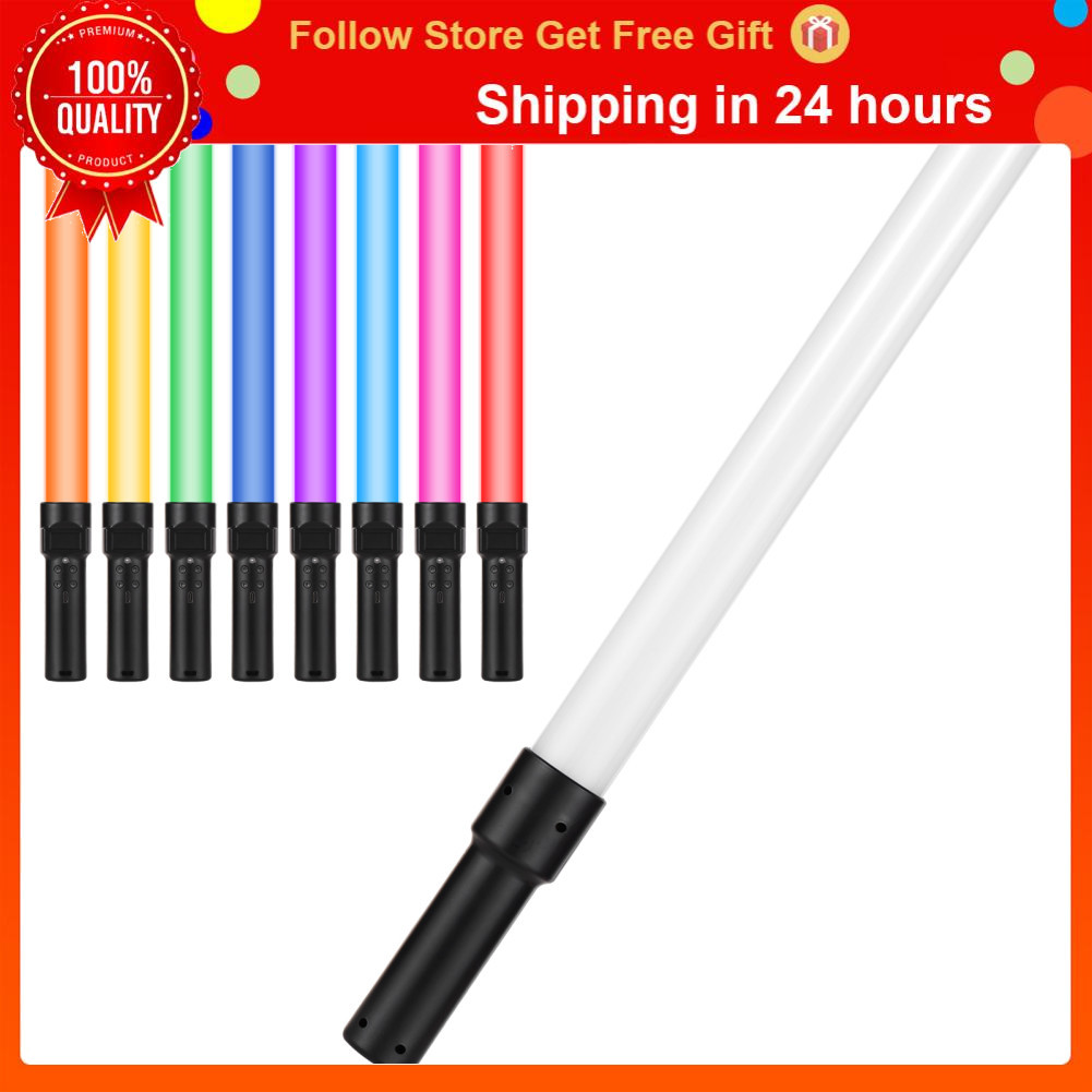 Swsww Varinha de luz de vídeo LED Tubo RGB portátil 2500K / 5500K / 9900K ajustável 95+ High CRI 7 efeitos coloridos 12