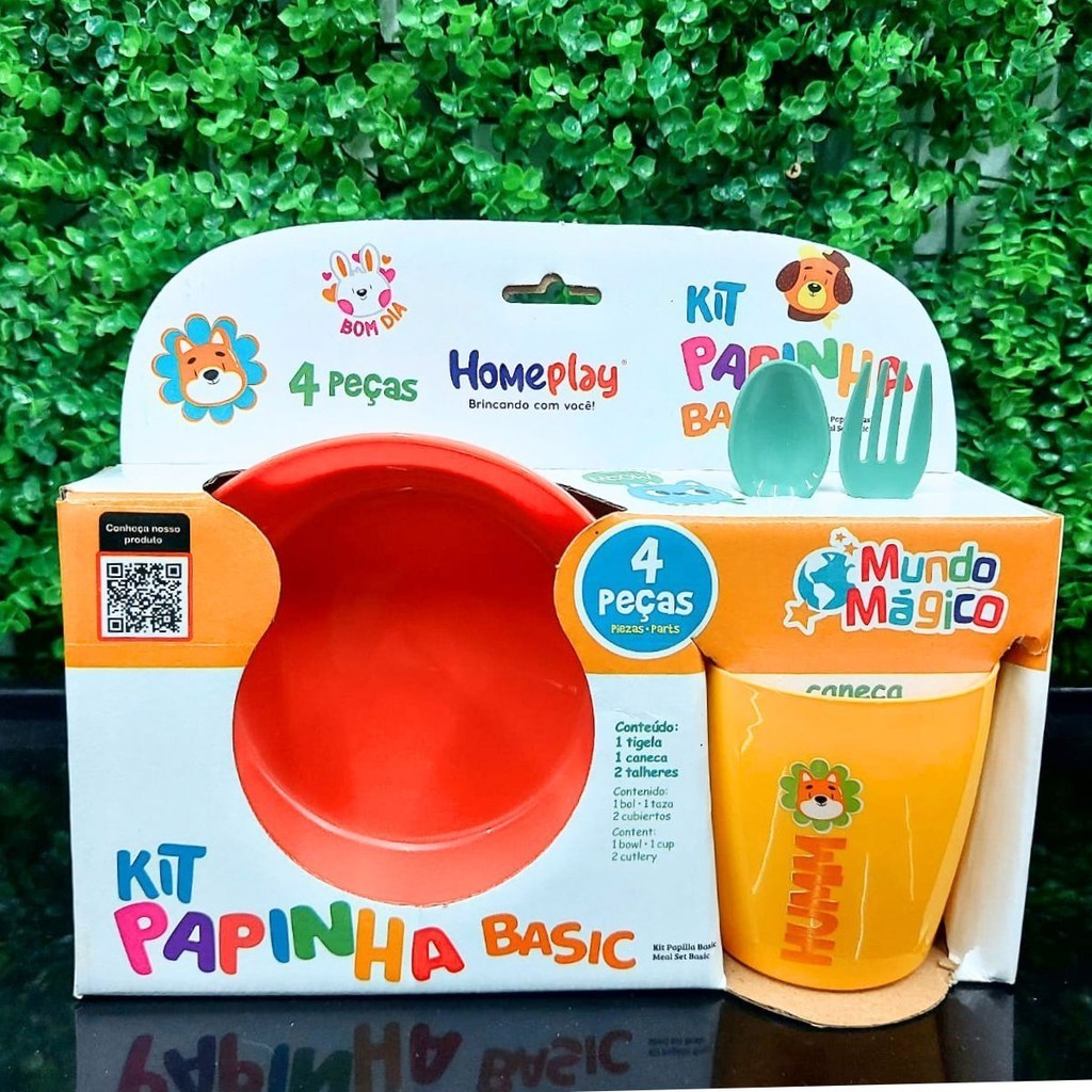 Kit Alimentação Infantil para Estimulação dos Pequeninos 4 Peças