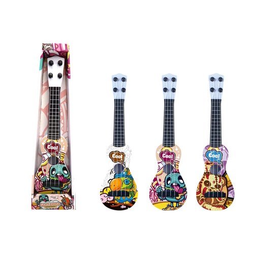 Guitarra Musical Infantil Educativa Brinquedo Colorido Estimulacao Sensorial Crianca