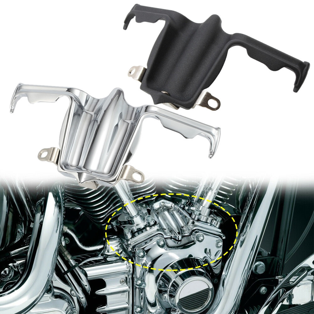 Capa De Motor Para Motocicleta/Bloco De Elevação , Harley Twin Cam Street Electra Road Tri Glide King Dyna Breakout Blac