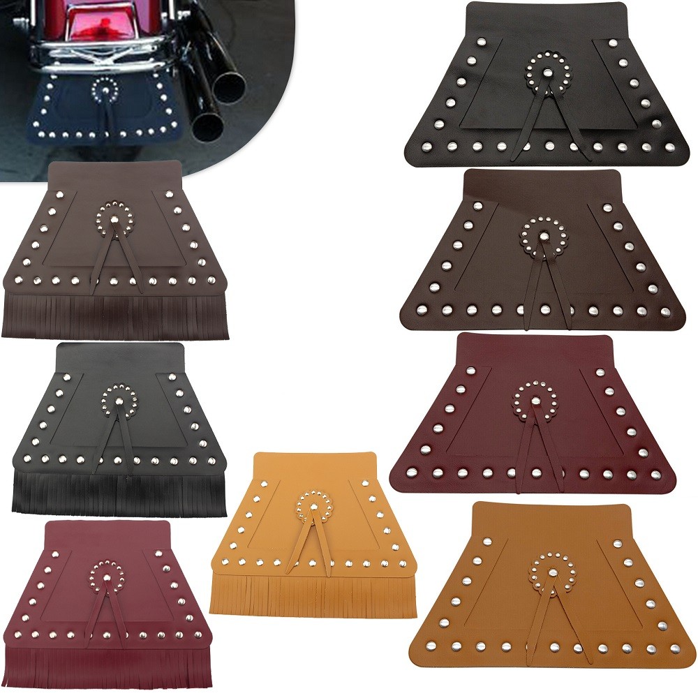 Motocicleta Universal Borla Frente Fender Aleta Traseiro Paralama Capa Para Harley Softail Touring Road King Electra Est