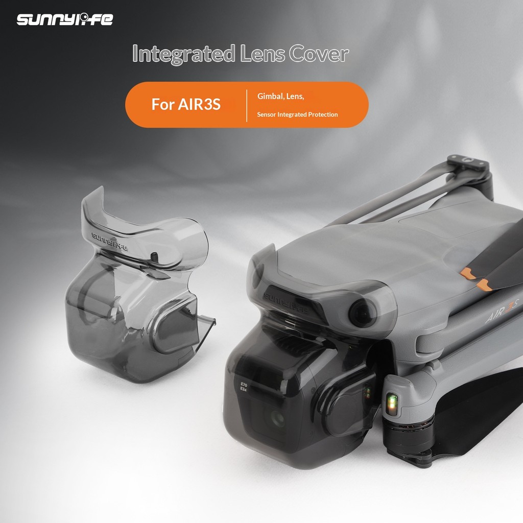Sunnylife adequado para DJI AIR 3S lente capa cardan Sensor integrado capa protetora caso Anti-Knock acessórios portátei