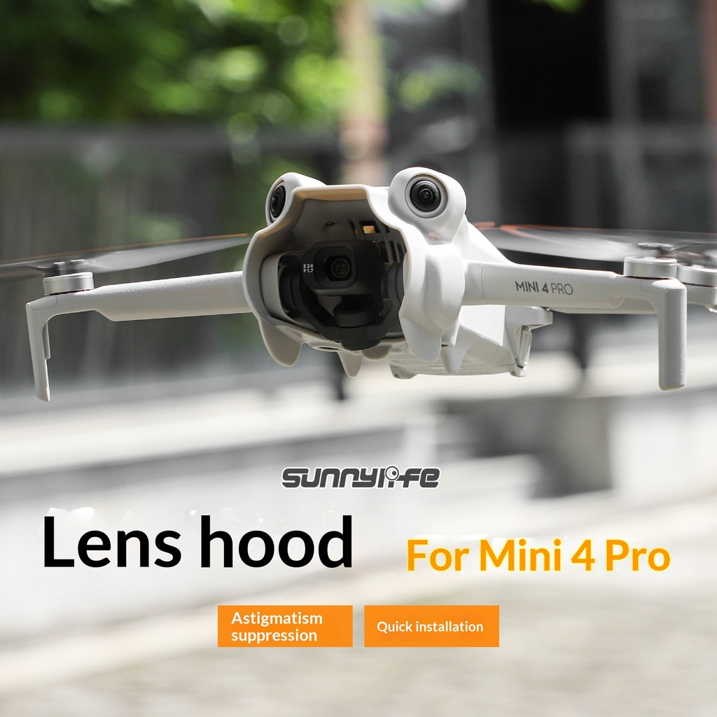 Sunnylife adequado para DJI MINI 4 PRO lente capa cardan proteção Anti-reflexo lente pára-sol capa acessórios