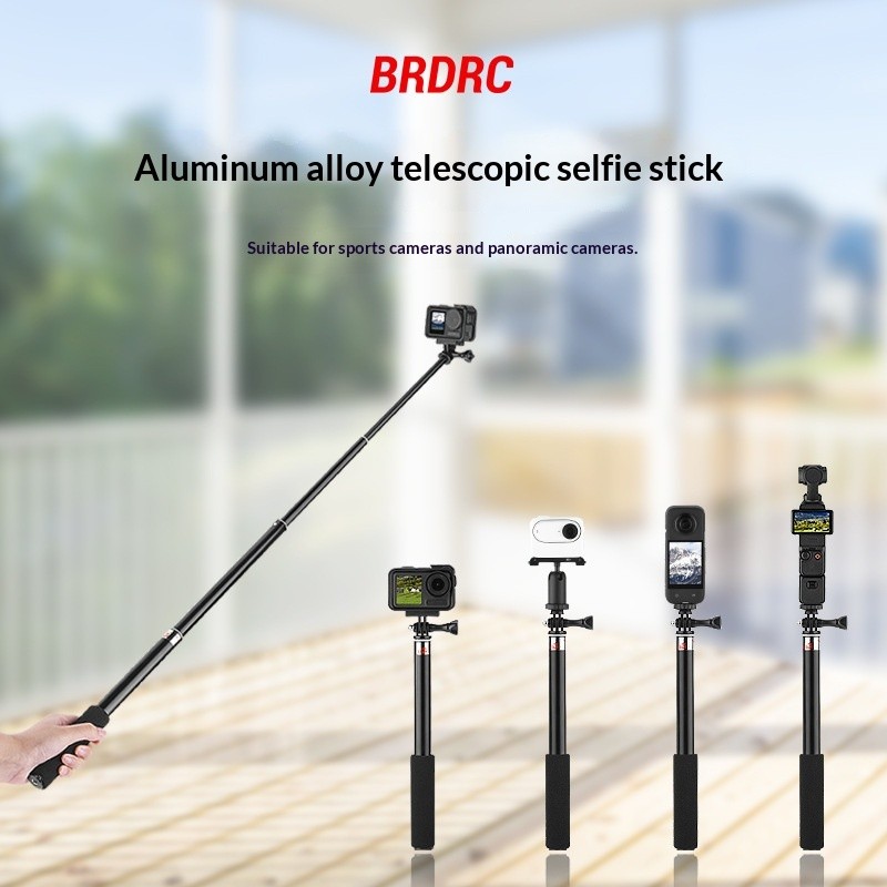 Adequado para DJI OSMO POCKET 4P/4/Insta360 X5 Selfie vara cardan extensão da câmera haste acessórios de suporte portáti