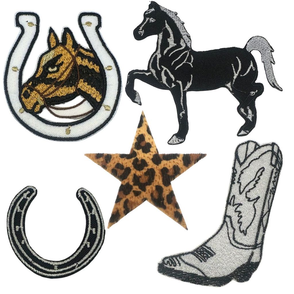 Kit Patches Bordados Country Rodeio Western Termocolantes