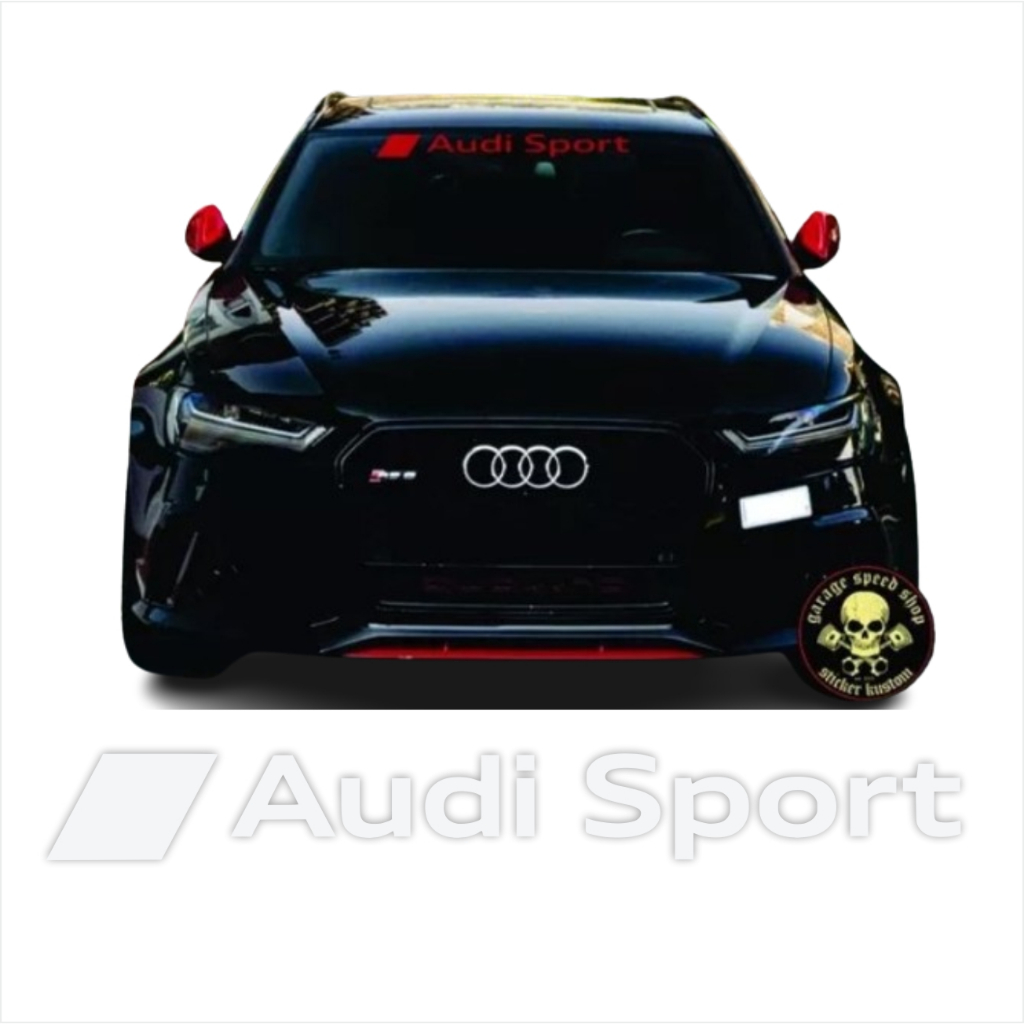 Adesivo Carro Compatível Audi Sport A3 A4 A5 Q3 S3 Bandeira Personalizado - Informar