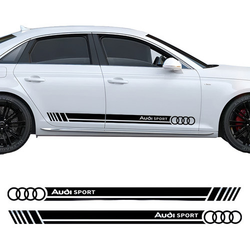 Adesivo Faixa Audi Sport A1 A3 A4 A5 Q3 Q5 Q7 S1 S3 R S Line Preto