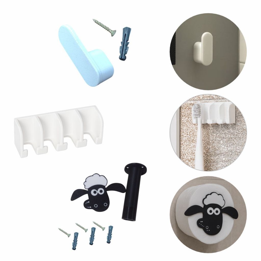 Kit Organizador Banheiro Porta Toalha Escova Dental Papel