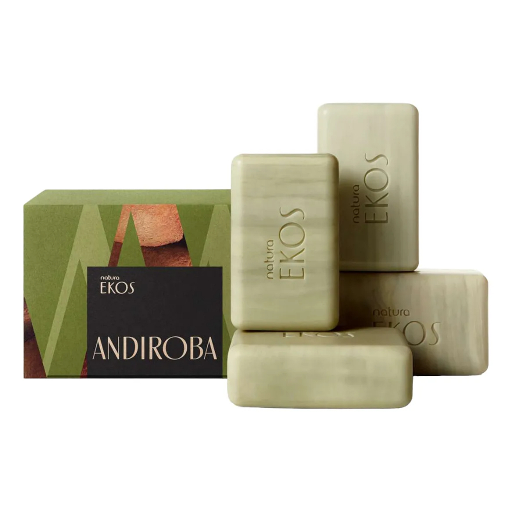 Caixa 4 Sabonetes Veganos Natura Ekos Andiroba 100g