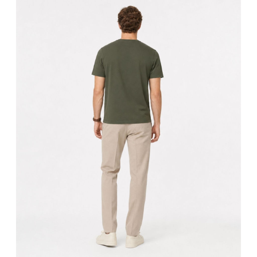 Camiseta Masculina em Meia Malha Diametro Verde