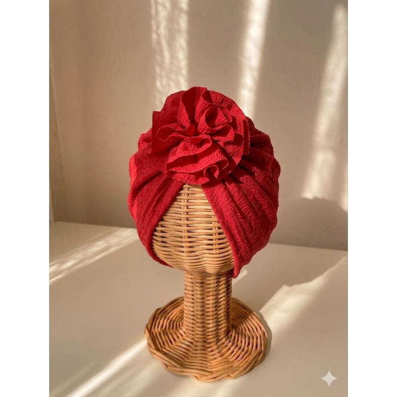 Touca Turbante Zoe Bebê Menina em Malha Texturizada| touca Turbante feminino