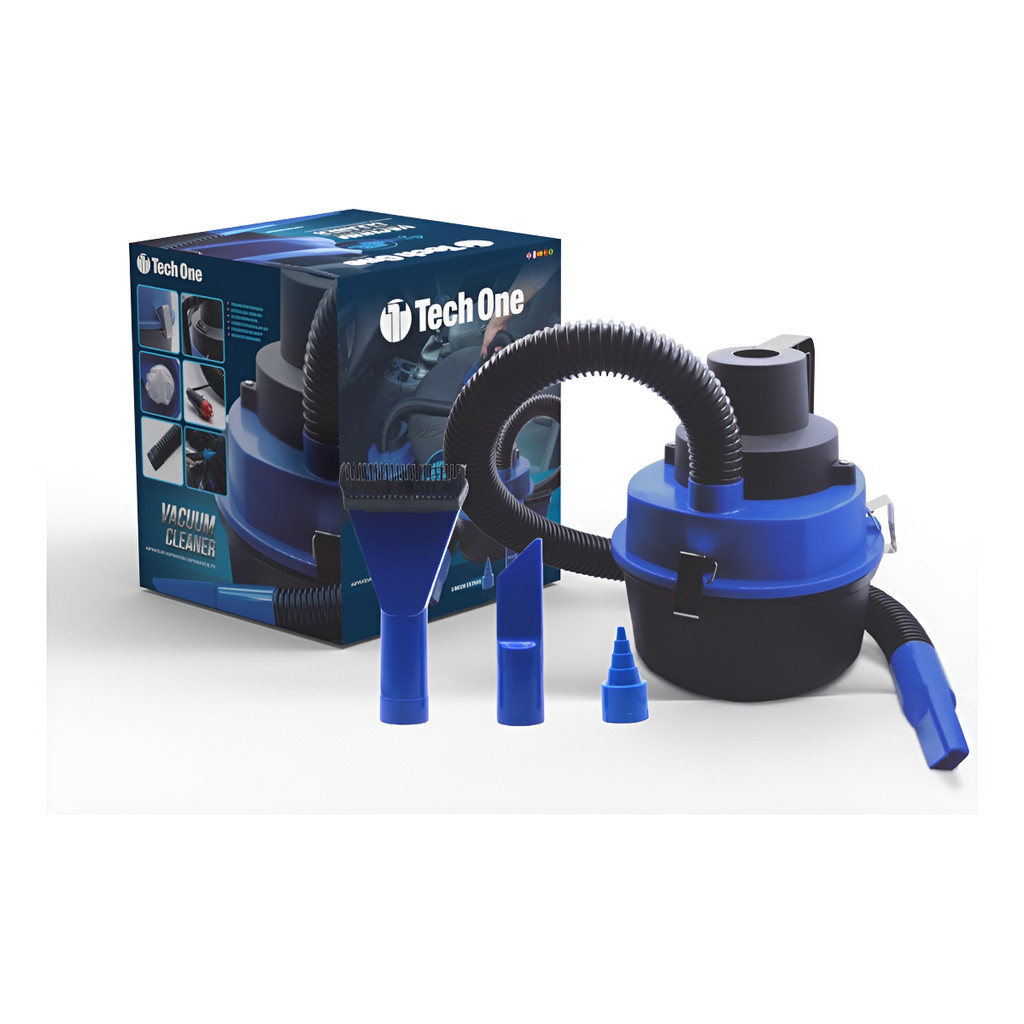 Aspirador de Pó e Líquido 12V Automotivo 90W Tech One - Limpeza Prática para Seu Carro