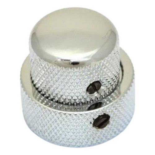 Kit 3 Knob Metal Push Pull Largo Curto Cromado Dolphin