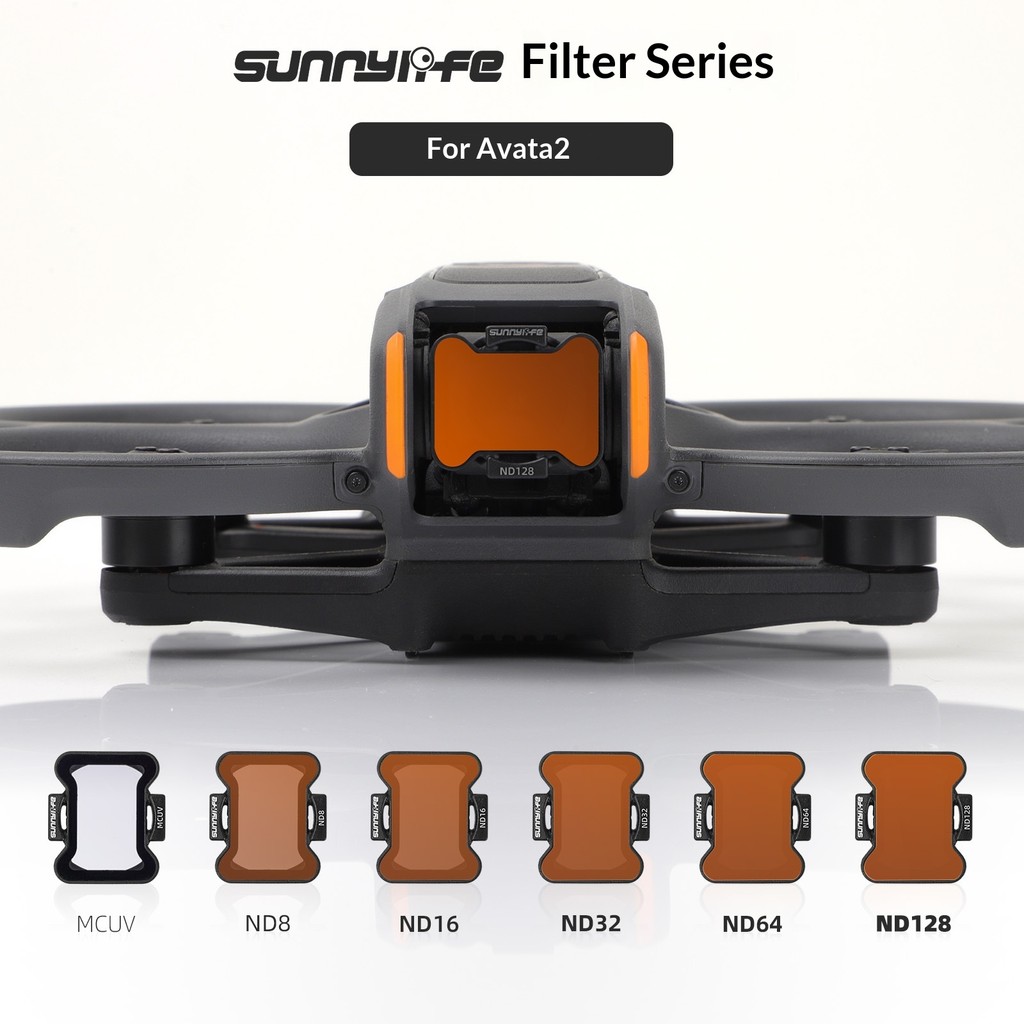 Sunnylife adequado para DJI AVATA 2 filtro ND32 ND128 redução de luz MCUV através de acessórios de filtro de máquina