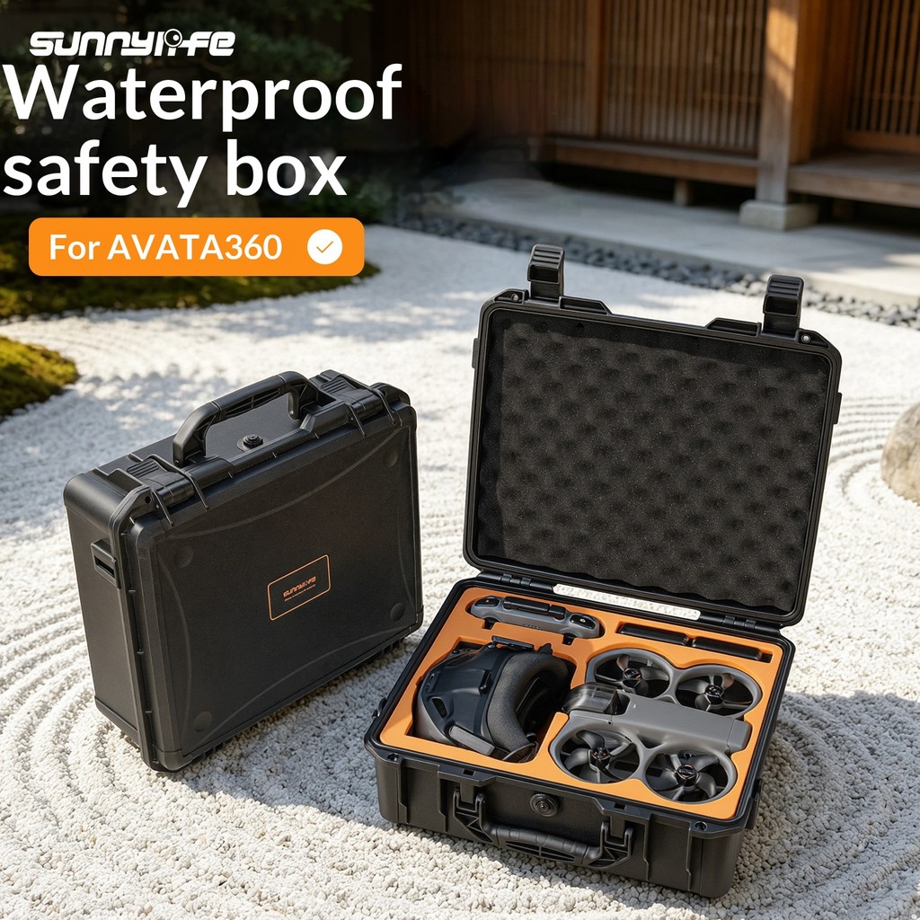 Sunnylife adequado para DJI Avata 360 caixa de segurança à prova dwaterproof água saco de armazenamento resistente a cho