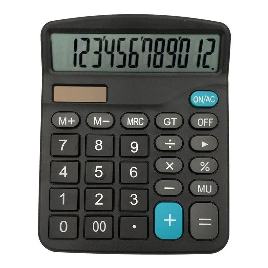 Calculadora Display Grande 12 Dígitos para Escritório Comércio Loja Empresa
