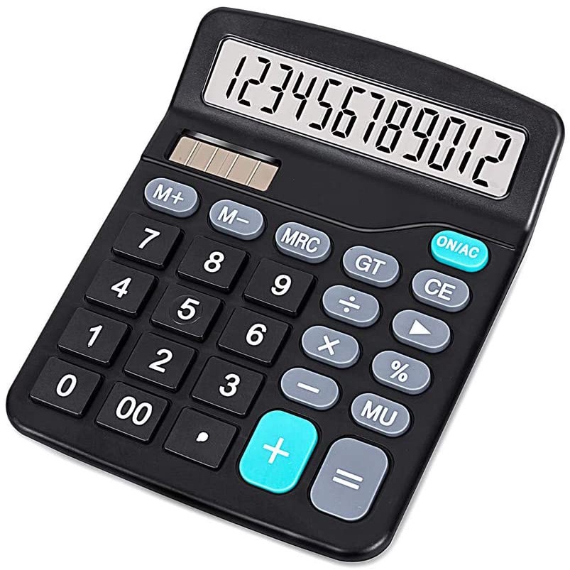 Calculadora De Mesa Escritório Display 12 Dígitos - AG9377 100% Garantido