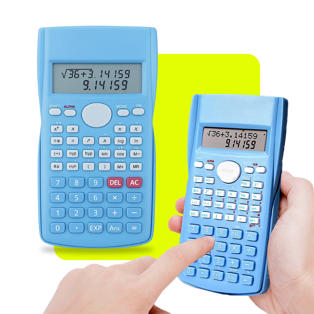Calculadora Científica 240 Funções Estudante Faculdade De Engenharia Com Display Lcd Colorida