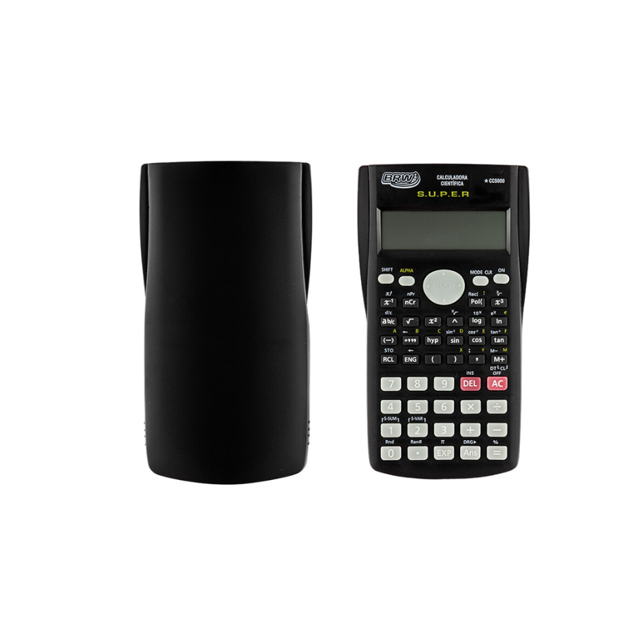 Calculadora Científica 240 Funções C/capa 10+2 Display Duplo Cor Preto