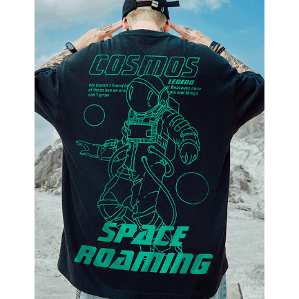 Camiseta Cosmos Summer Space Roaming T-shirt Streetwear Casual Hip Hop