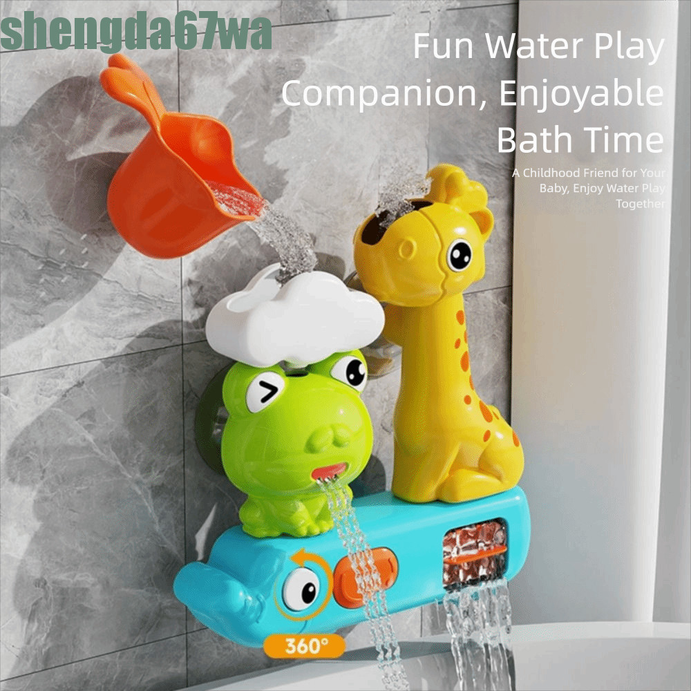 SHENGDA Frog Roaming Shower Toys , Brinquedo Educacional De Água Universal Para Roda Ao Ar Livre , Ventosa