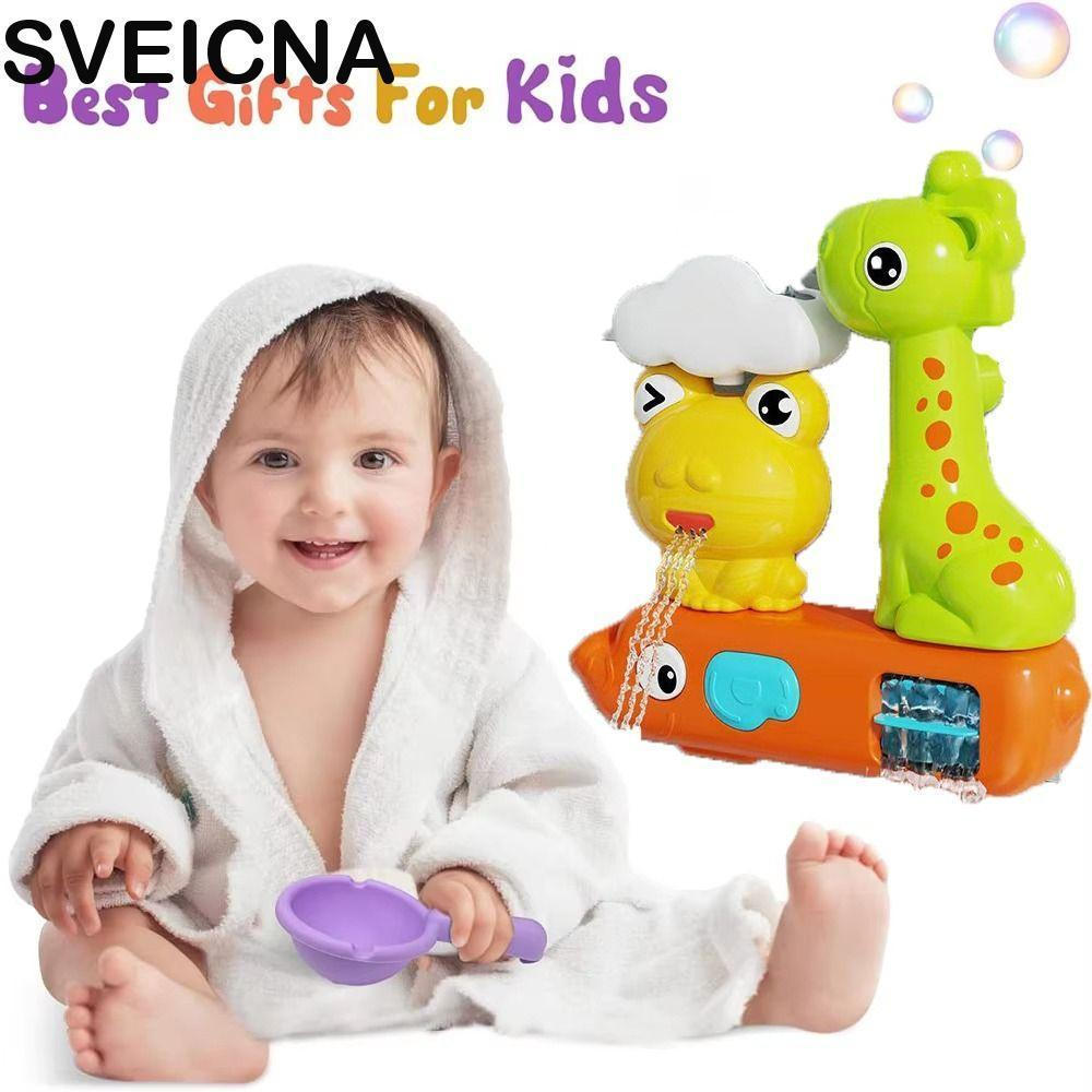 SVEICNA Frog Roaming Shower Toys , Brinquedo De Água De Roda Sensorial Educacional , Universal Ao Ar Livre