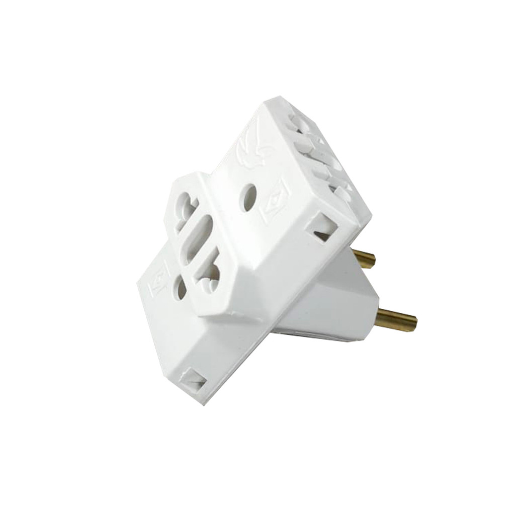 PINO ADAPTADOR TIPO T 10A BRANCO UNIVERSAL