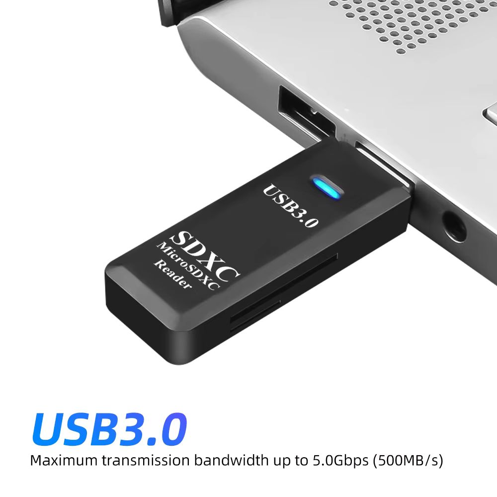 Leitor De Cartão 2 Em 1 USB3.0 Para Adaptador De Memória SD TF De Alta Velocidade Acessórios De Laptop
