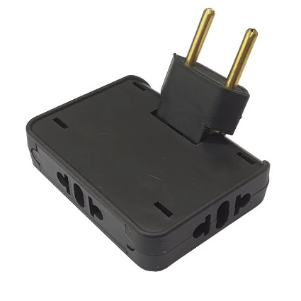 Tomada Pino Adaptador Benjamin T Articulado 3 Saídas 3p 10a