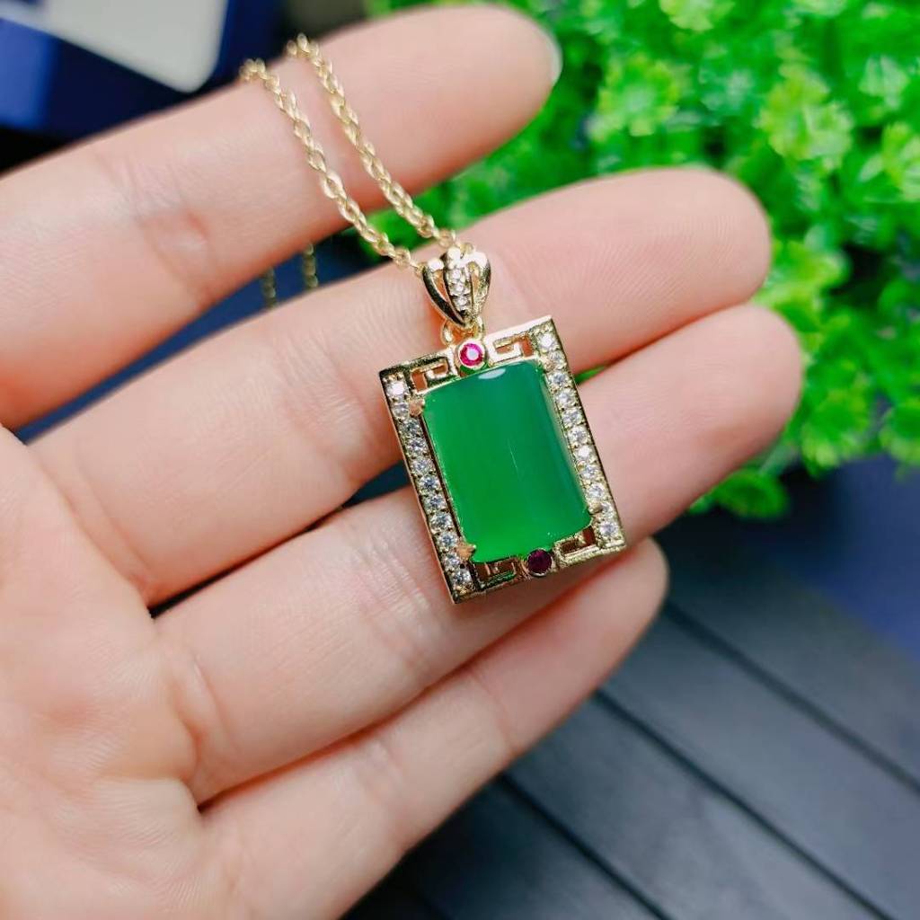 Novo estilo de pingente feminino da marca Wuwu de ágata de gelo