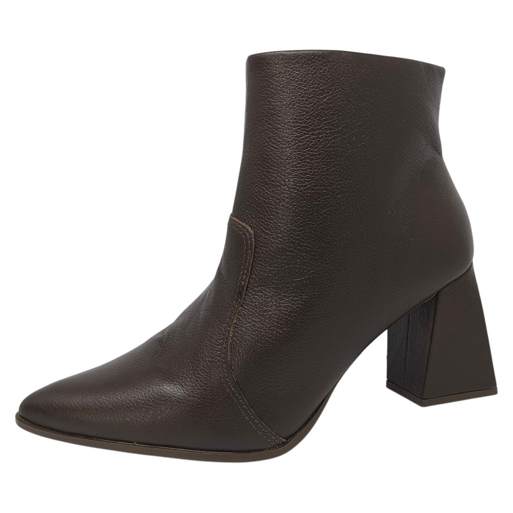 Bota Feminina Salto Medio Bloco Elegante Confortavel Cacci