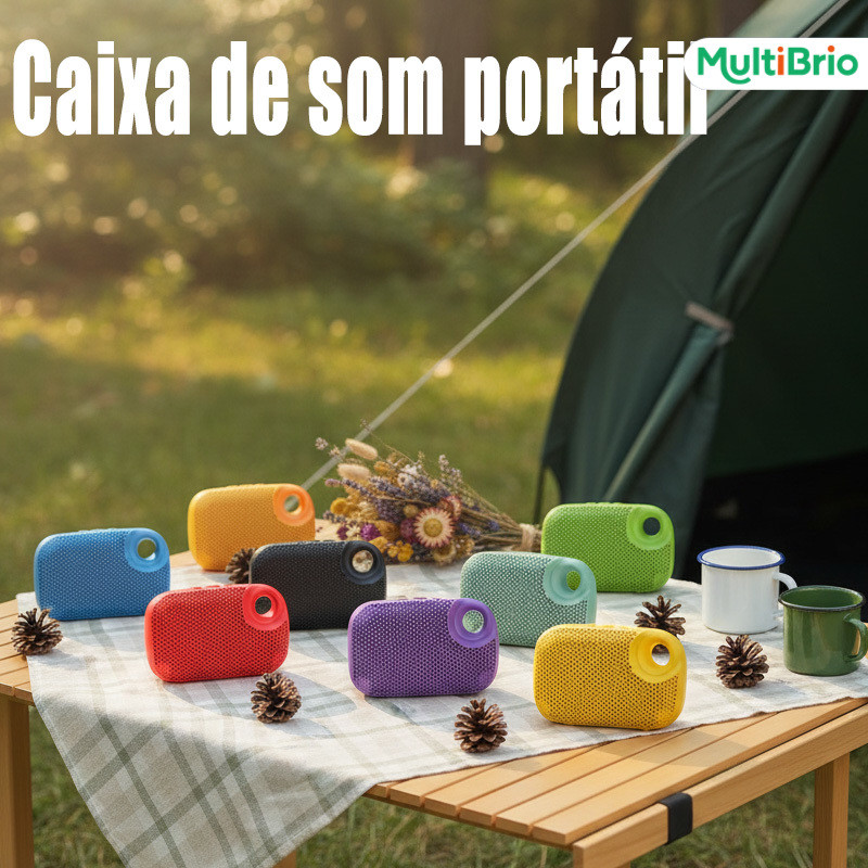Portátil Caixa de Som Bluetooth 5.3: Potência HiFi, LED RGB Dinâmico, Pen-drive USB Suportado – Usa em Casa ou Outdoor