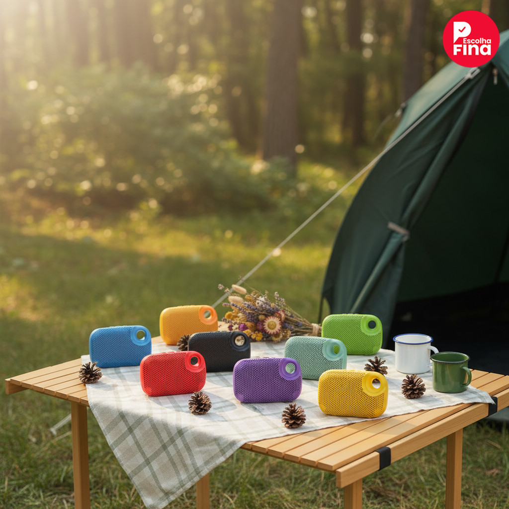 Portátil Caixa de Som Bluetooth 5.3: Potência HiFi, LED RGB Dinâmico, Pen-drive USB Suportado – Usa em Casa ou Outdoor