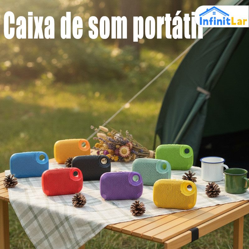 Portátil Caixa de Som Bluetooth 5.3: Potência HiFi, LED RGB Dinâmico, Pen-drive USB Suportado – Usa em Casa ou Outdoor