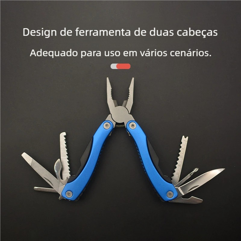 Camping e Outdoor: Alicate Canivete Inox Multifuncional Portátil