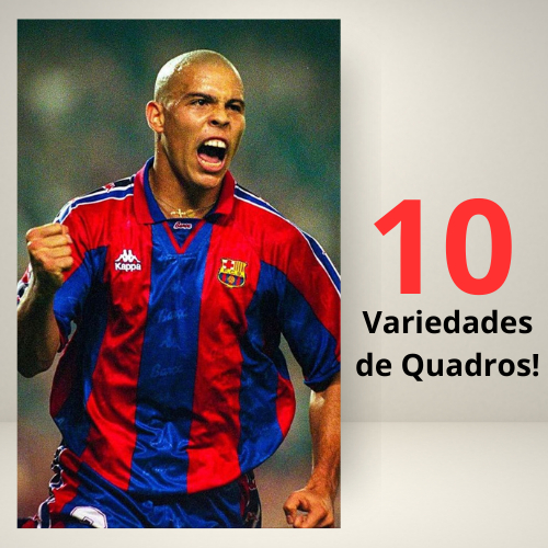 Ronaldo no Barcelona | Quadro Decorativo MDF 20x30cm