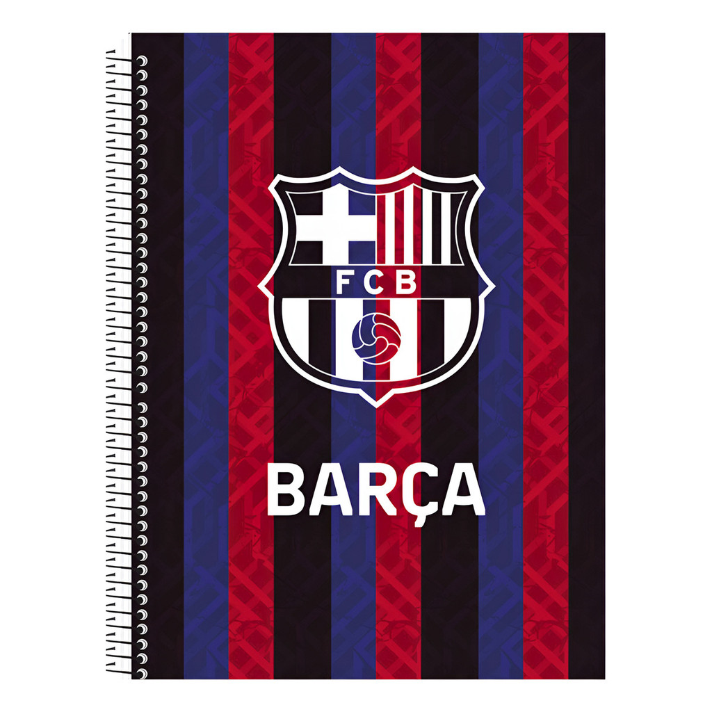 Caderno Universitario Barcelona Futebol 80fls Espiral C Dura
