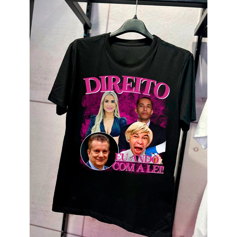 unissex Camiseta Faculdade Direito Deloane Eu Ando Com A Lei Advogado