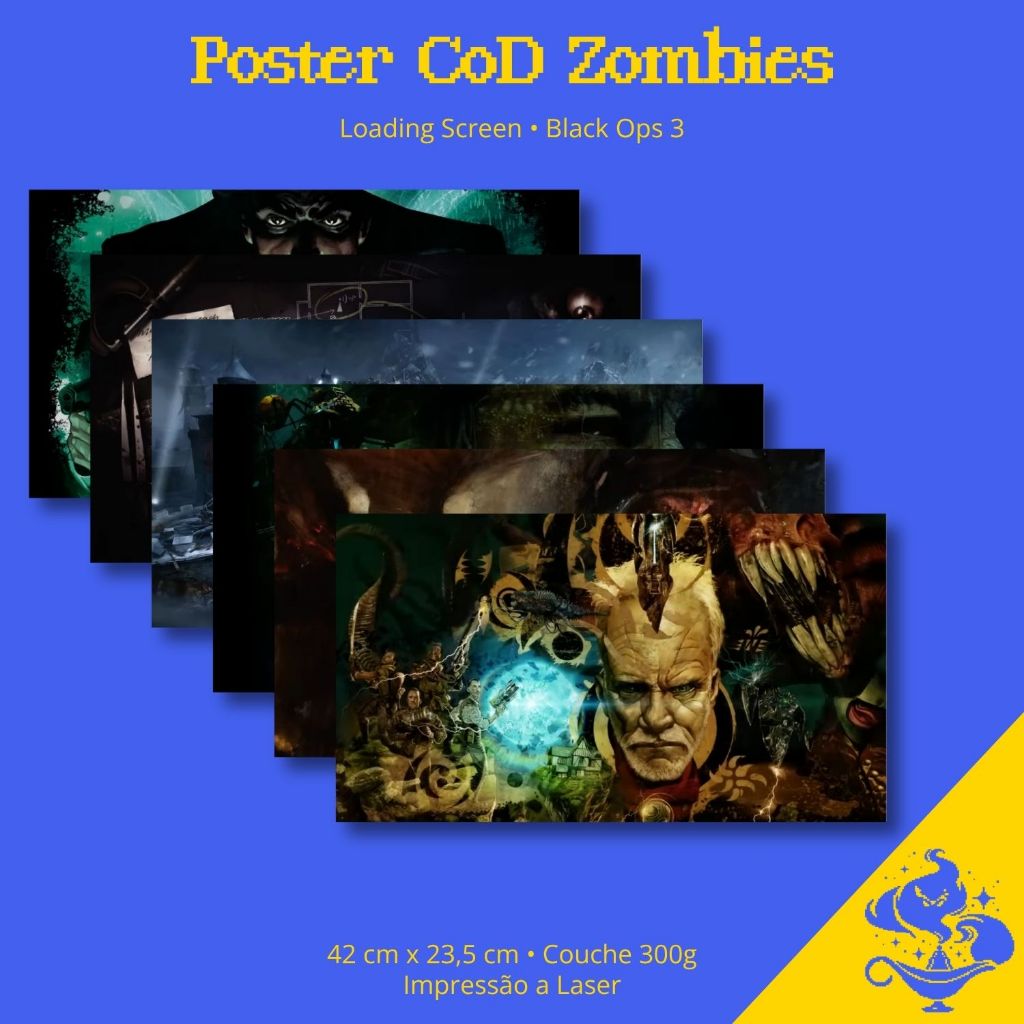 Poster Loading Screen COD Zombies Black Ops 3 (BO3) - Couche 300g 42x23,5cm - Studio Kustom