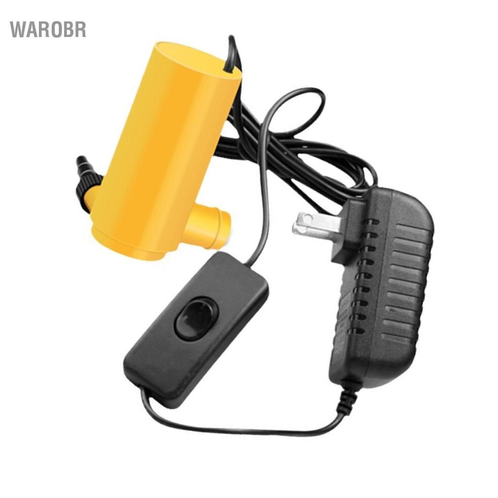 Warobr Warobr DC 12V Mini bomba de água para aquário doméstico submersível com entrada de três engrenagens